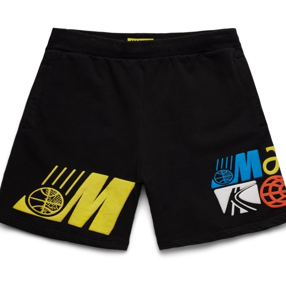 Market Fleece Cotton Shorts  Black size Men's Large